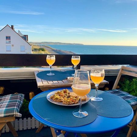 Duplex Avec Jacuzzi Vue Imprenable Sur La Baie De Wissant Apartment Luaran gambar